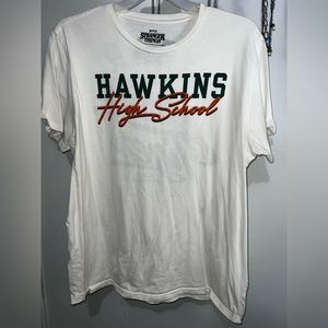 White stranger thing shirt